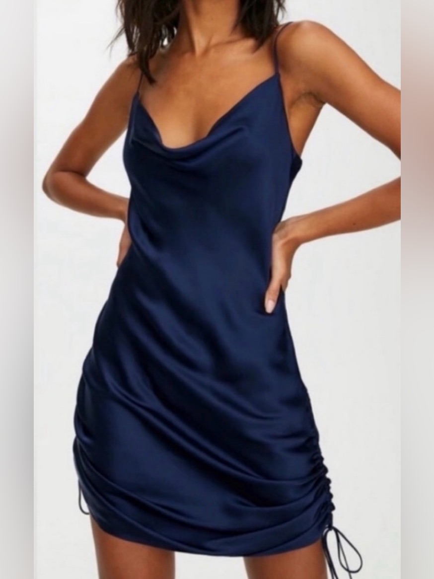 Wilfred Blue Satin Dress